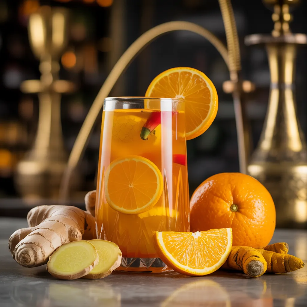 Vitality Awakening - Cordyceps, ginger, orange, turmeric, cayenne.