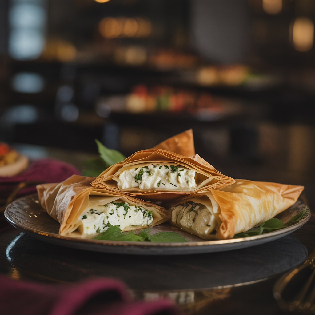 Cheese Borek - Crispy phyllo, feta, herbs